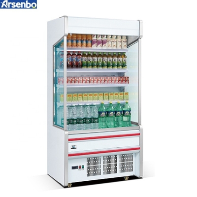 Stainless Steel Durable Open Multideck Fridge , Anticorrosive Fruit Display Cabinet