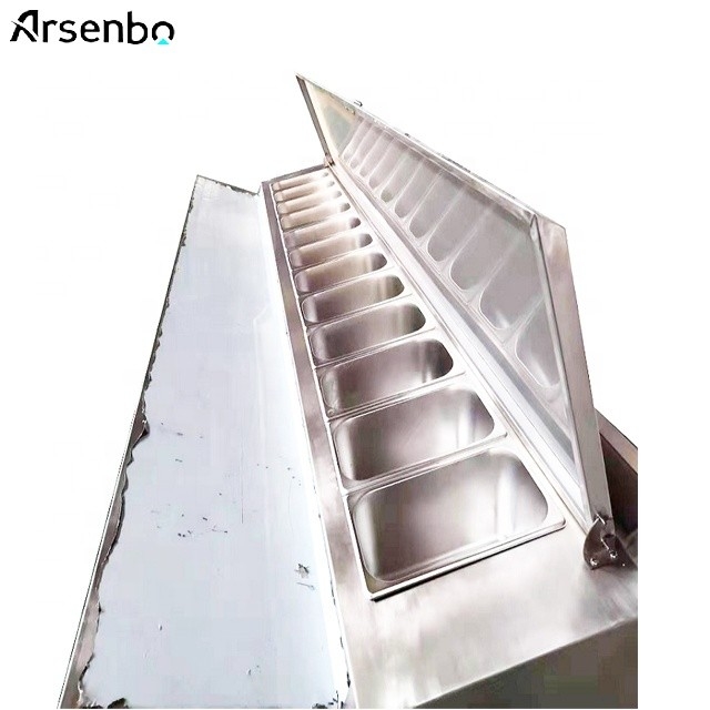 Multiscene Pizza Refrigerated Counter Fridge SS304 Wear Resistant